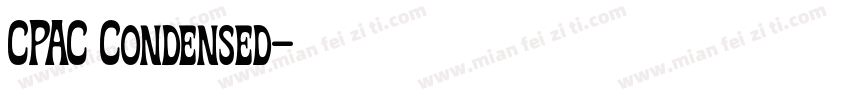 CPAC Condensed字体转换